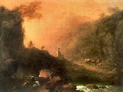 Franciszek Ksawery Lampi Romantic scenery oil painting reproduction